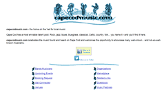 Desktop Screenshot of capecodmusic.com
