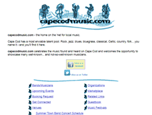Tablet Screenshot of capecodmusic.com